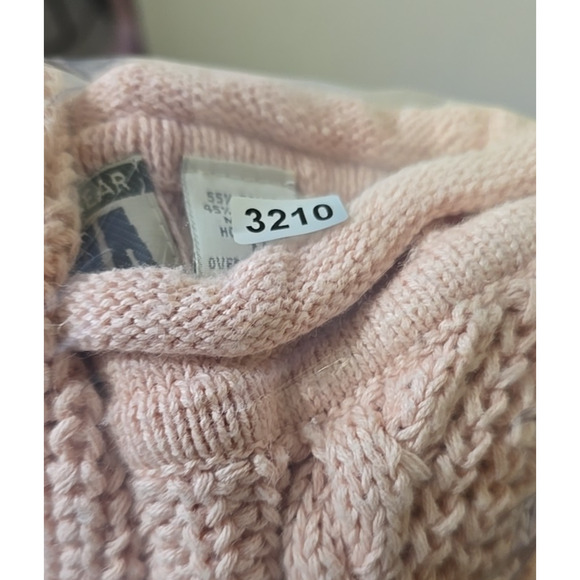 Vtg 80s Forenza Pink Chunky Cable Knit Preppy Pullover Sweater Womans Sz Medium - Picture 5 of 5